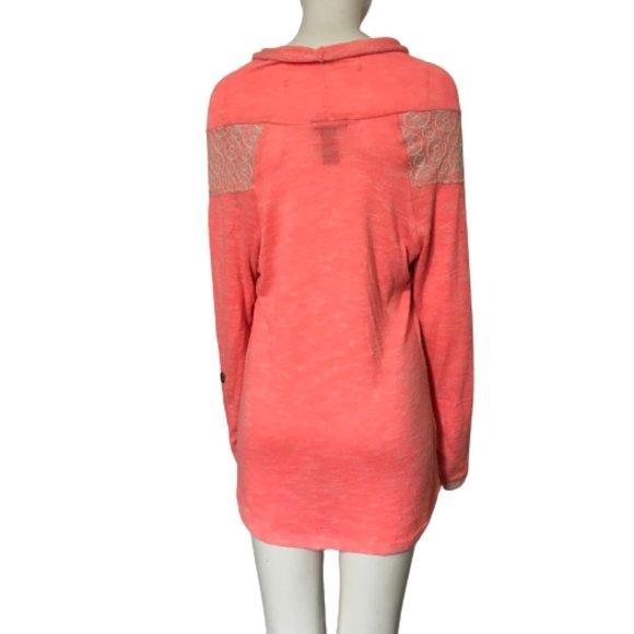 Miss Chevous Size M Orange Pink Sweater - Picture 2 of 5